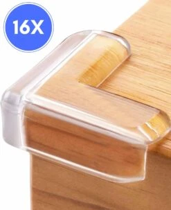 Merkloos Hoekbeschermers Baby - 16 Stuks - Tafelhoek Beschermers - Hoekbeschermers Tafel - Transparant