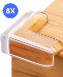 Merkloos Hoekbeschermers Baby - 8 Stuks - Tafelhoek Beschermers - Hoekbeschermers Tafel - Transparant