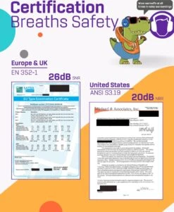 Gehoorbescherming Kind - Gehoorbeschermers Oorkappen Kinderen - 3-16 Jaar - 26dB - Paars - V-Star -Pasgeborenen En Jonge Kinderen 986x1200 8