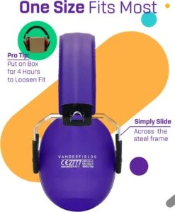 Gehoorbescherming Kind - Gehoorbeschermers Oorkappen Kinderen - 27dB - 3-16 Jaar - Paars - V-Zilla -Pasgeborenen En Jonge Kinderen 991x1200