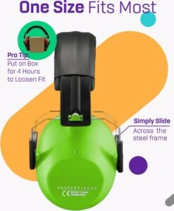 Gehoorbescherming Kind - Gehoorbeschermers Oorkappen Kinderen - 3-16 Jaar - 26dB - Groen - V-Star -Pasgeborenen En Jonge Kinderen 991x1200 6