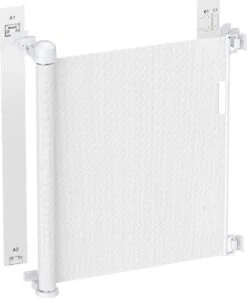 Oprolbaar Traphekje Zwart - Veiligheidshekje Voor Baby - Kinderhekje - Hondenhek - Traprek - Luxe Mesh - Simanti® -Pasgeborenen En Jonge Kinderen 993x1200 3