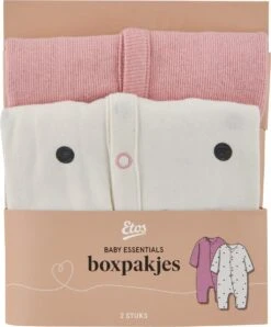 Etos Boxpakje - Maat 62-68 - Combiset (2 Stuks) - Stippen - Egaal -Pasgeborenen En Jonge Kinderen 994x1200 3